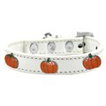 Mirage Pet Products Pumpkin Widget Dog CollarWhite Size 20 631-26 WT20